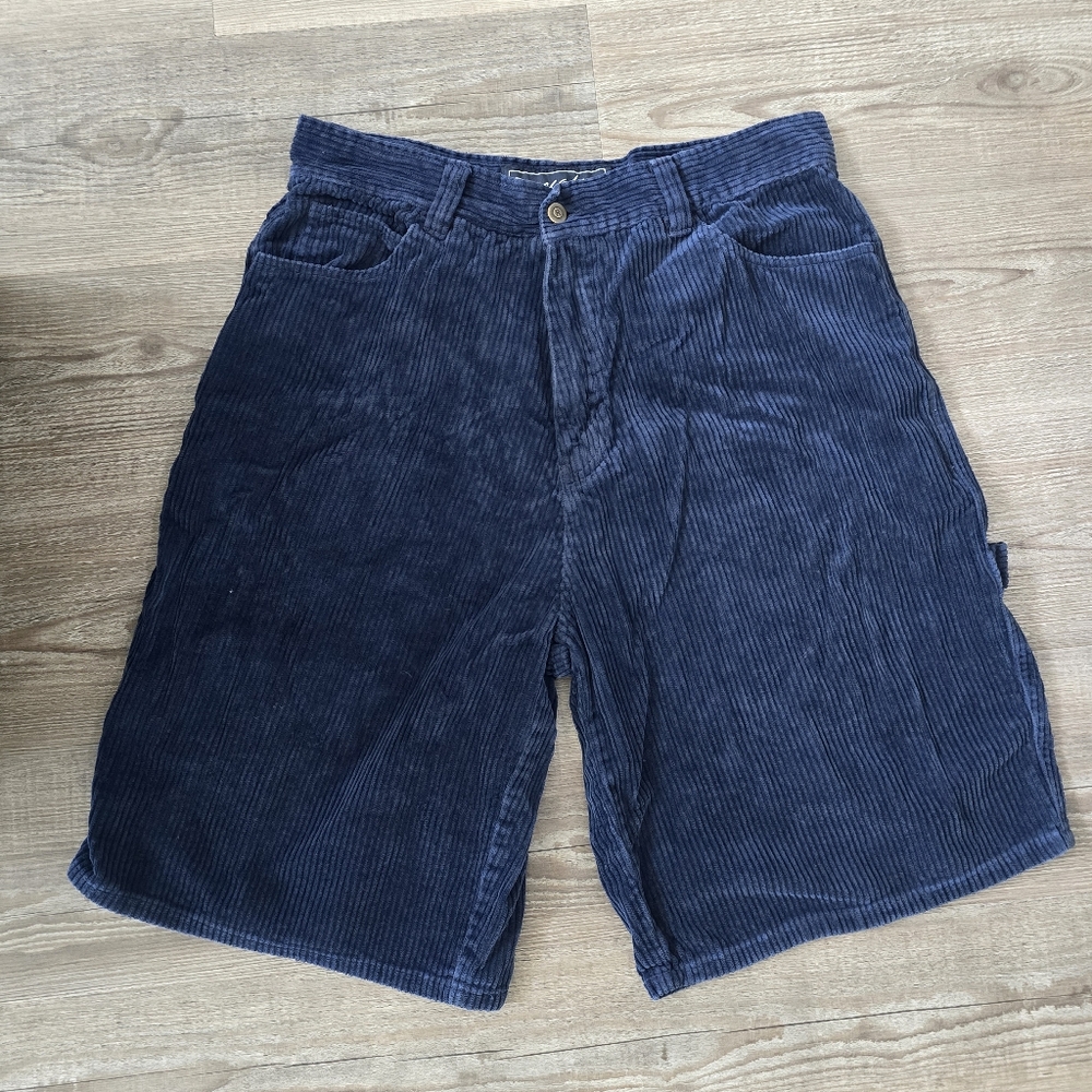 Renegade navy blue cordoroy cargo shorts men's size 38